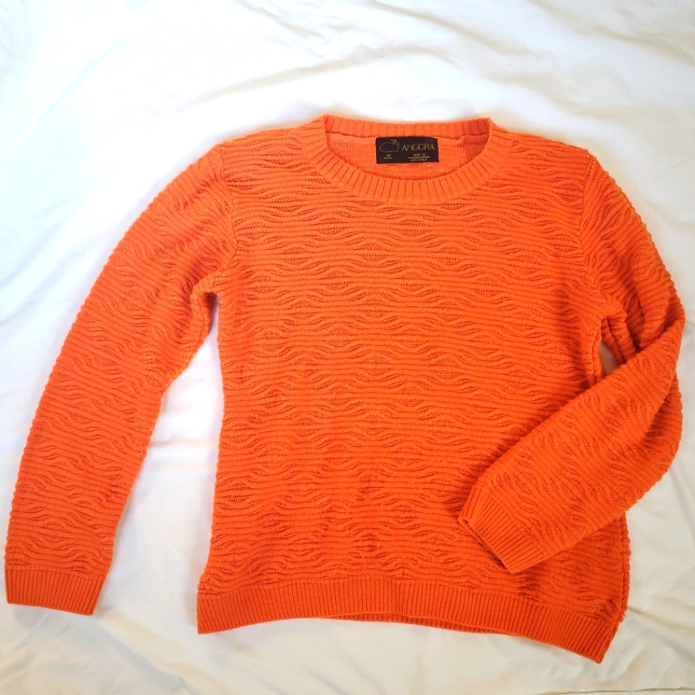 Orange Angora sweater